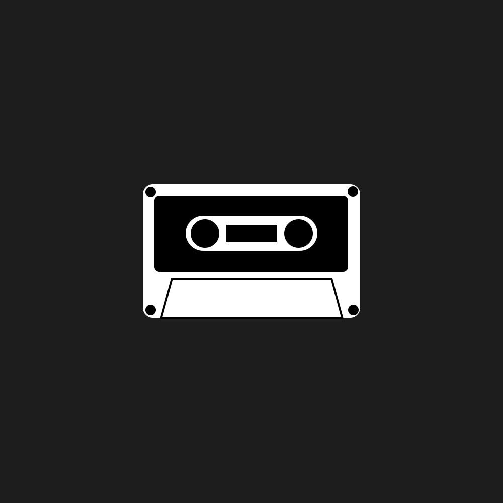 The second stage in designing the VHS logo.